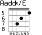 Aadd9/E for guitar - option 6