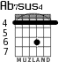 Ab7sus4 for guitar - option 2