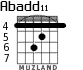 Abadd11 for guitar - option 1