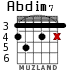 Abdim7 for guitar - option 2