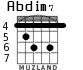 Abdim7 for guitar - option 3