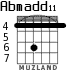 Abmadd11 for guitar - option 1