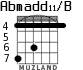 Abmadd11/B for guitar - option 2