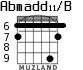 Abmadd11/B for guitar - option 3