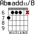Abmadd11/B for guitar - option 4