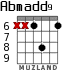Abmadd9 for guitar - option 6