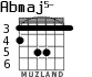Abmaj5- for guitar - option 3