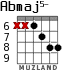 Abmaj5- for guitar - option 5