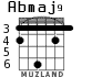 Abmaj9 for guitar - option 4