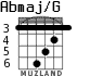 Abmaj/G for guitar - option 2