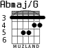 Abmaj/G for guitar - option 3