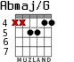 Abmaj/G for guitar - option 4