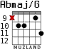 Abmaj/G for guitar - option 6