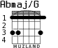 Abmaj/G for guitar - option 1