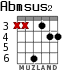 Abmsus2 for guitar - option 2