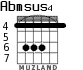 Abmsus4 for guitar - option 1
