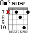 Am5-sus2 for guitar - option 6