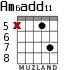 Am6add11 for guitar - option 6