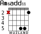 Am6add11 for guitar - option 1