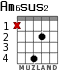 Am6sus2 for guitar - option 2