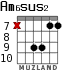Am6sus2 for guitar - option 5