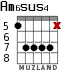 Am6sus4 for guitar - option 7