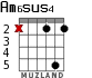 Am6sus4 for guitar - option 1