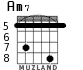Am7 for guitar - option 5