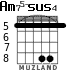 Am75-sus4 for guitar - option 5