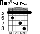 Am75-sus4 for guitar - option 7