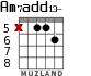 Am7add13- for guitar - option 4
