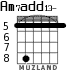 Am7add13- for guitar - option 6