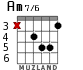 Am7/6 for guitar - option 3
