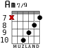 Am7/9 for guitar - option 6