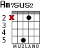 Am7sus2 for guitar - option 3