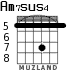 Am7sus4 for guitar - option 7