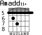 Amadd11+ for guitar - option 3