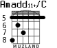 Amadd11+/C for guitar - option 5