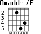 Amadd11+/E for guitar - option 2