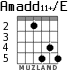 Amadd11+/E for guitar - option 3