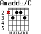 Amadd11/C for guitar - option 3