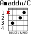 Amadd11/C for guitar - option 1