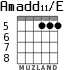 Amadd11/E for guitar - option 3