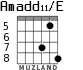 Amadd11/E for guitar - option 4