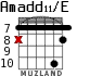 Amadd11/E for guitar - option 5