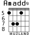 Amadd9 for guitar - option 3