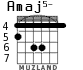 Amaj5- for guitar - option 4