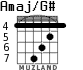 Amaj/G# for guitar - option 4