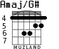 Amaj/G# for guitar - option 5
