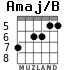 Amaj/B for guitar - option 3